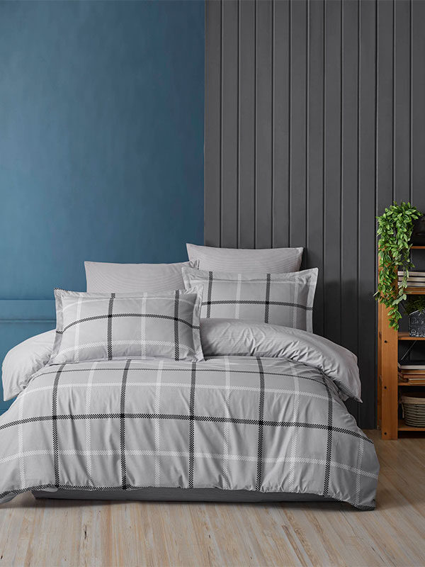 Epik Brown Quilt Cover Set Akhome Textile